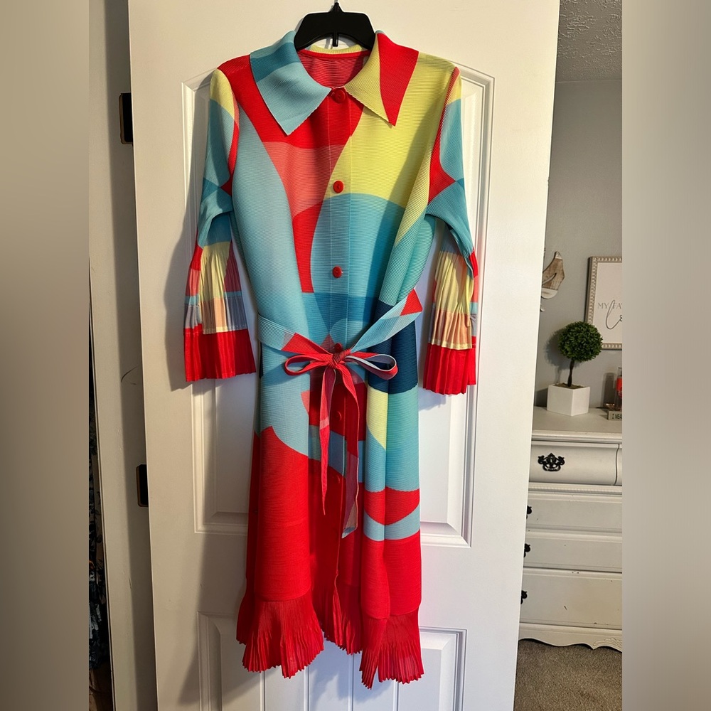 🩵Multi Colored Bouncy Dress❤️